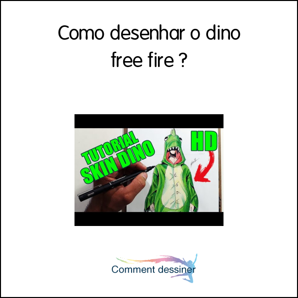 Como desenhar o dino free fire